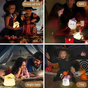 Cute 3D Ghost Silicone Night Lamp - KawaiWorld