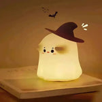 Cute 3D Ghost Silicone Night Lamp - KawaiWorld