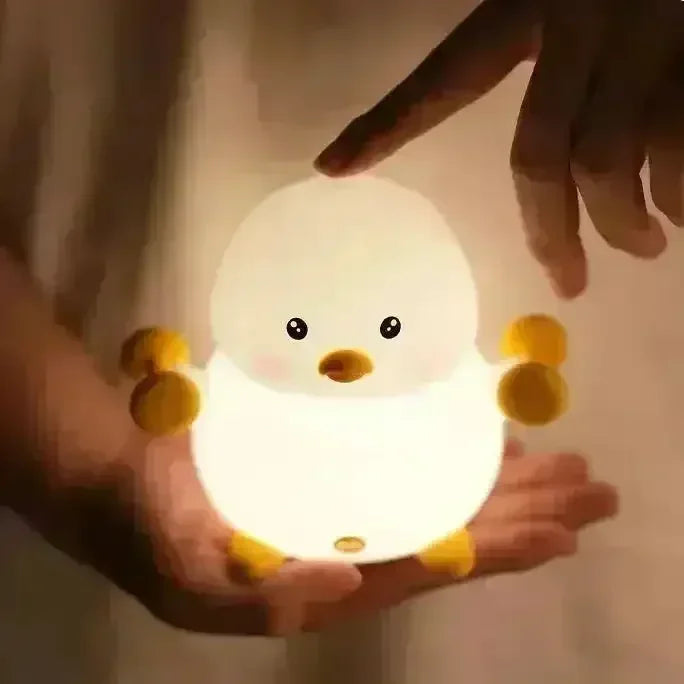 Cute Dumbbell Duck Silicon Lamp - Bear Hugs