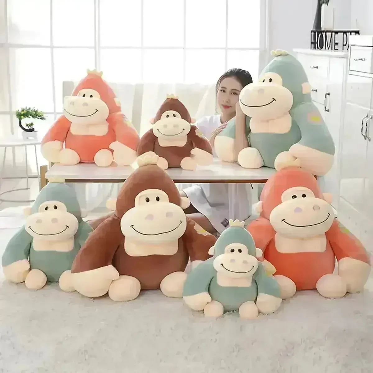 Cute Little Gorilla Plush Toy (25 cm) - KawaiWorld