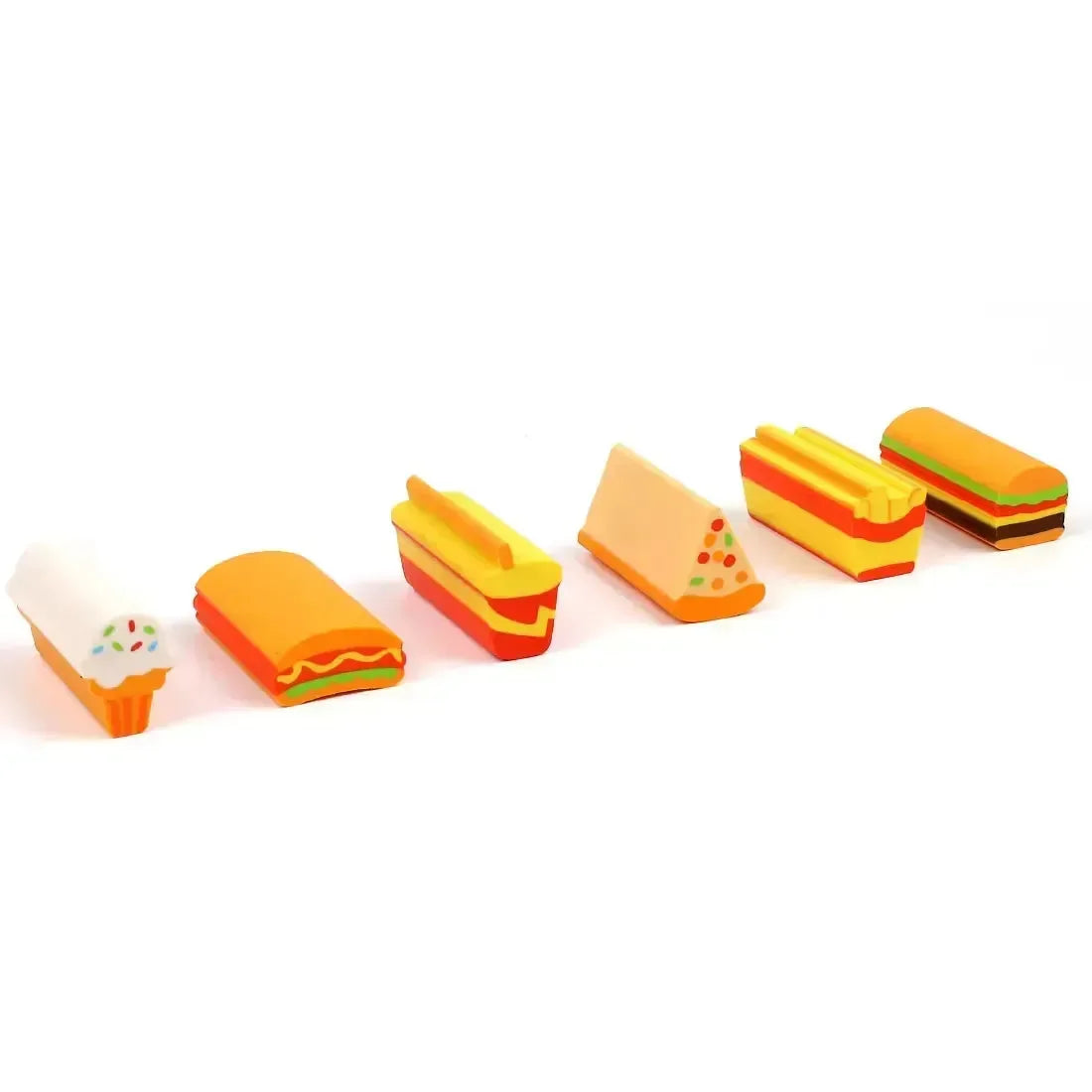 Delightful Fast Food Eraser (6 Pcs) - Bear Hugs