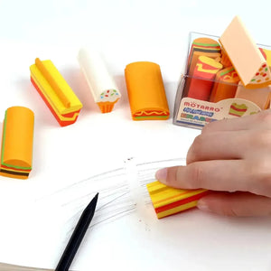 Delightful Fast Food Eraser (6 Pcs) - Bear Hugs