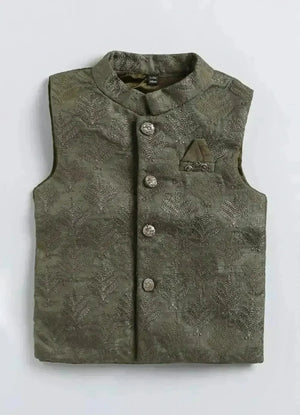 Embroidered Jacket Kurta Set - KawaiWorld
