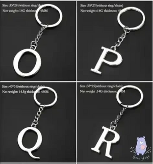 English Letters Keychain A to Z - KawaiWorld