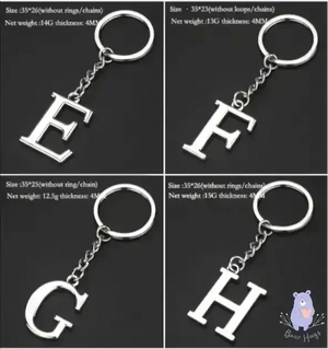 English Letters Keychain A to Z - KawaiWorld