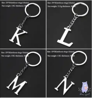 English Letters Keychain A to Z - KawaiWorld