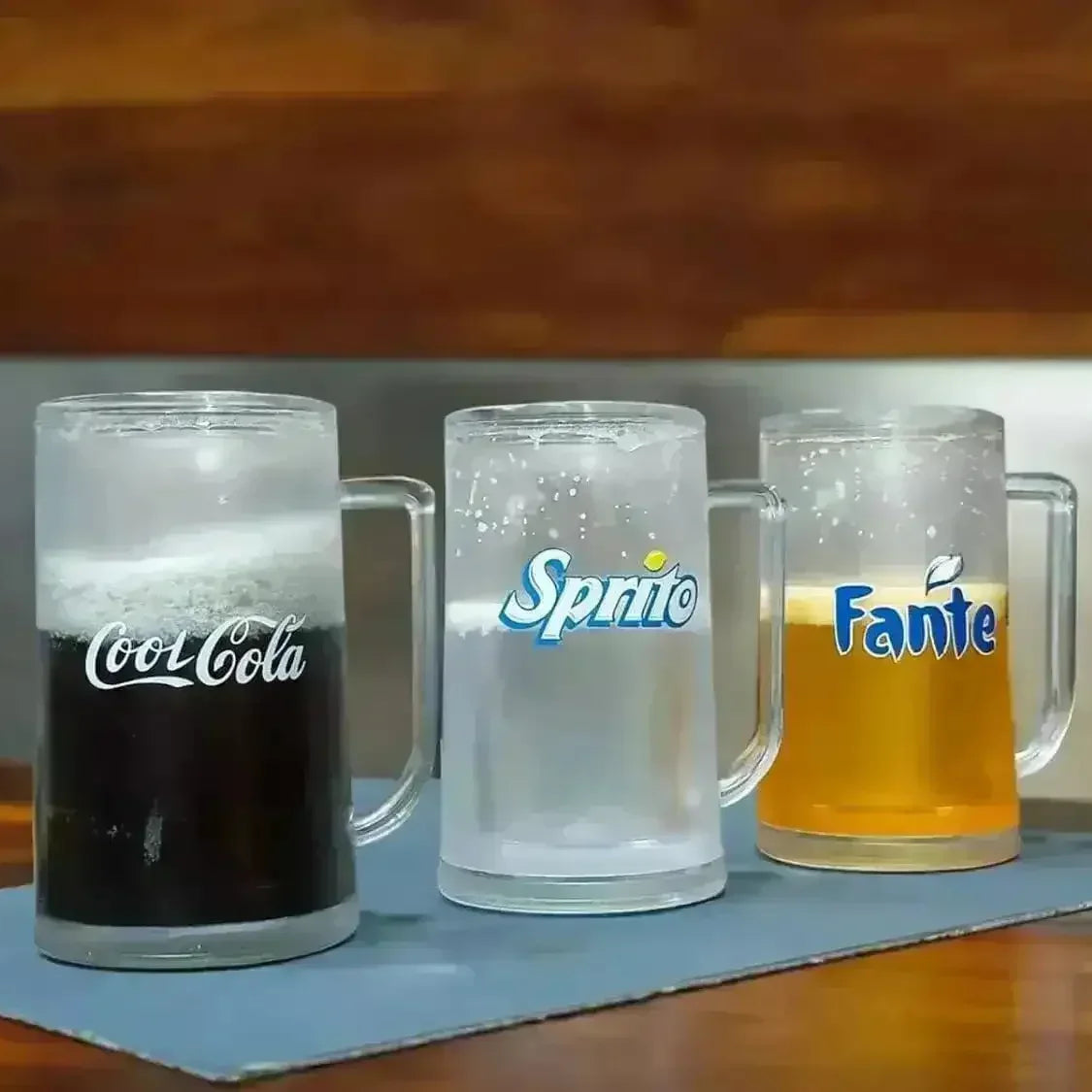 Frosty Acrylic Cold Drink Mugs - Bear Hugs