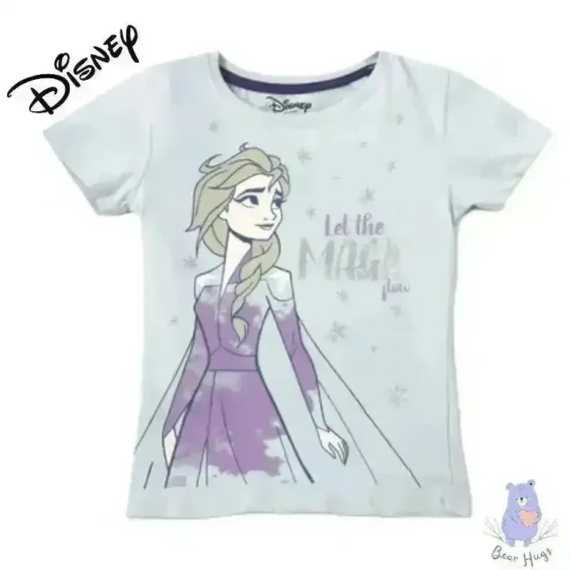 Frozen Print Round-Neck T-shirt - KawaiWorld
