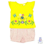 Kids Floral Print Top & Shorts Set - KawaiWorld