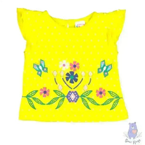 Kids Floral Print Top & Shorts Set - KawaiWorld