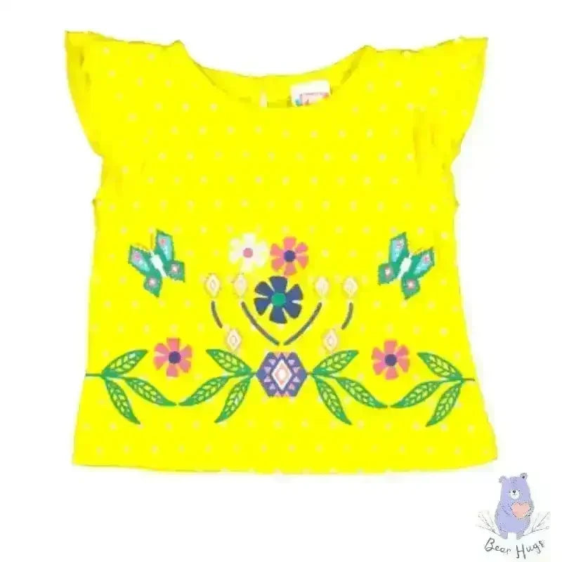 Kids Floral Print Top & Shorts Set - KawaiWorld