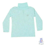 Kids Micro Print T-shirt with Turtle-Neck - KawaiWorld
