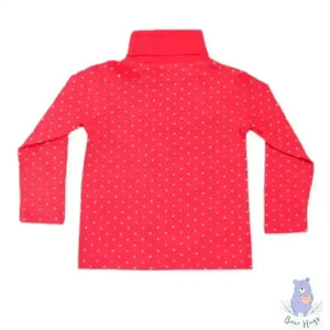 Kids Star Print Turtleneck T-shirt - KawaiWorld