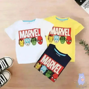 MRVL Character Print T-shirt - KawaiWorld