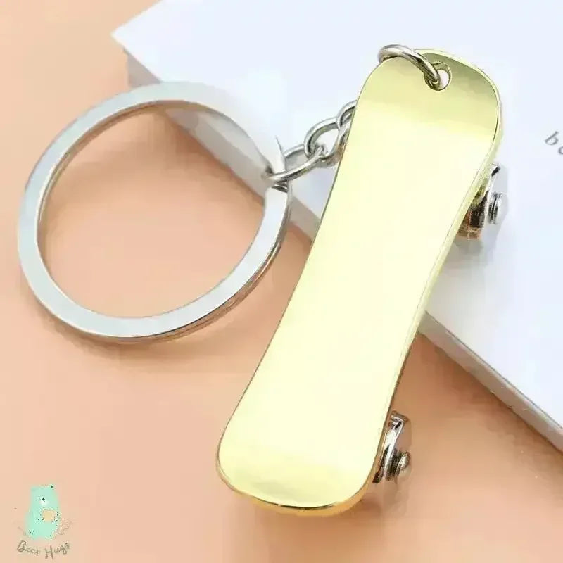 Rolling Radness Revolving Skateboard Keychain - KawaiWorld