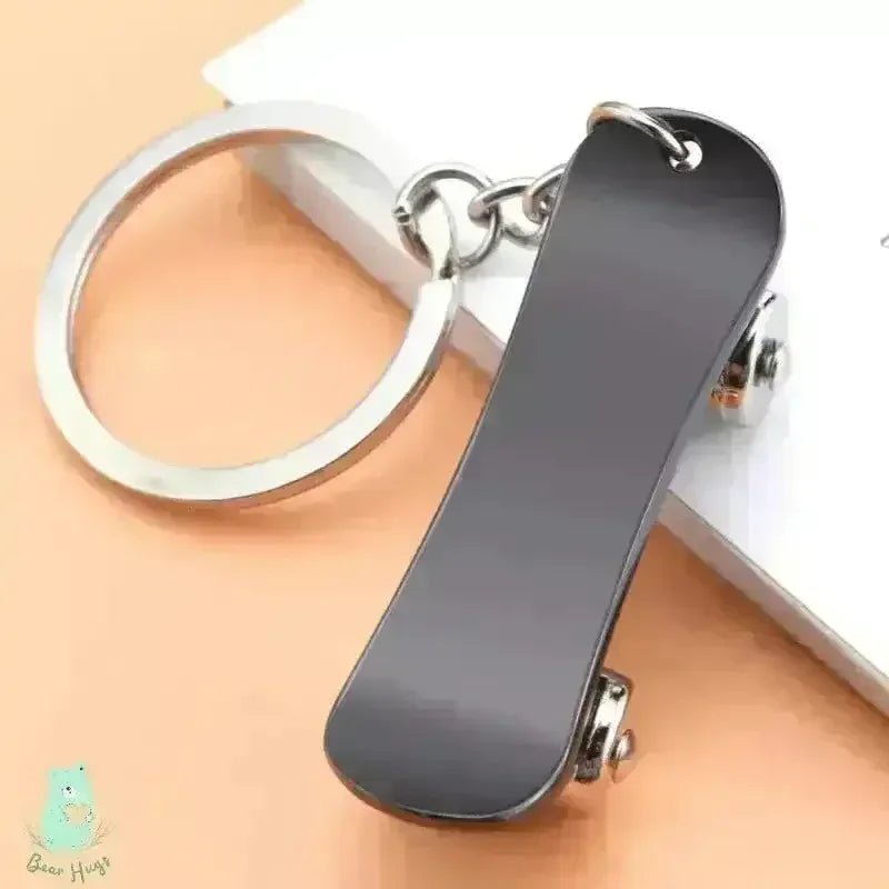Rolling Radness Revolving Skateboard Keychain - KawaiWorld