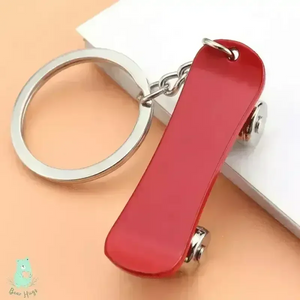 Rolling Radness Revolving Skateboard Keychain - KawaiWorld