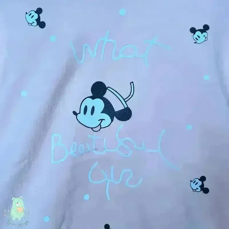 Mickey Mouse Hooded T-shirt - KawaiWorld