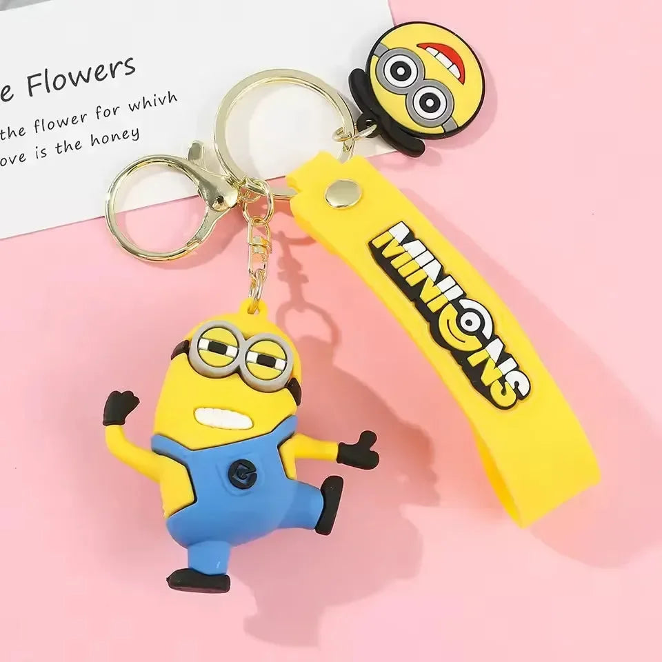 Smiley Minniuns 3D Keychain - KawaiWorld