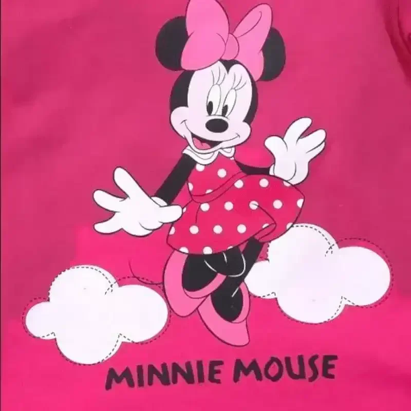 Minnie Mouse Print Crew-Neck Sweatshirt - KawaiWorld