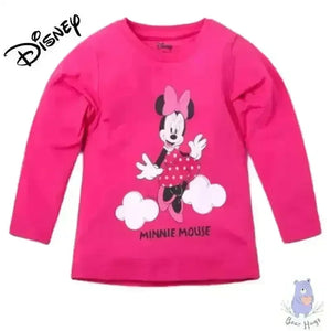 Minnie Mouse Print Crew-Neck Sweatshirt - KawaiWorld