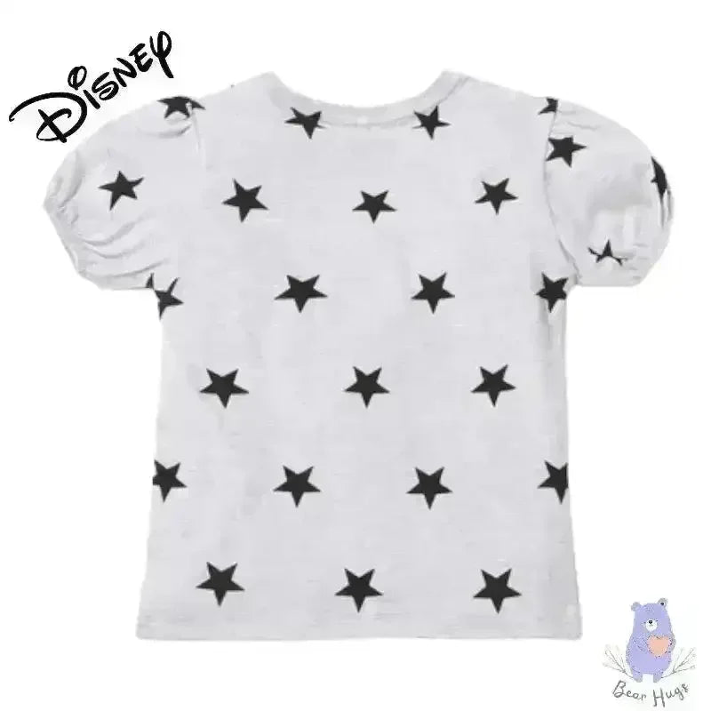 Minnie Mouse Print Crew-Neck T-shirt - KawaiWorld