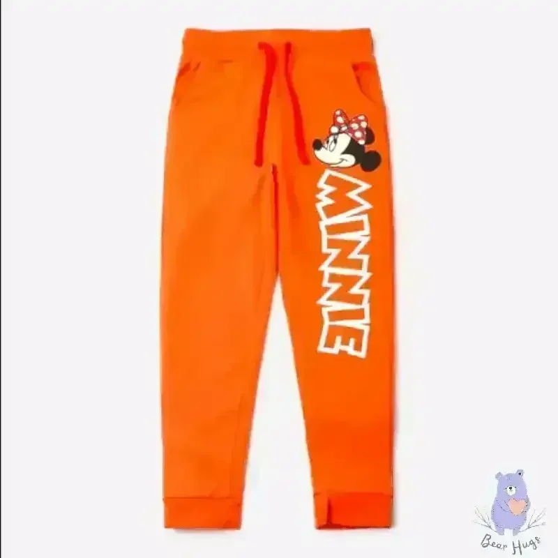 Minnie Mouse Print Joggers with Slip Pockets - KawaiWorld