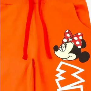 Minnie Mouse Print Joggers with Slip Pockets - KawaiWorld