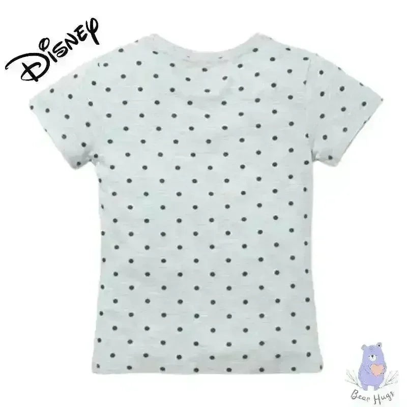 Minnie Mouse Print Round-Neck T-shirt - KawaiWorld