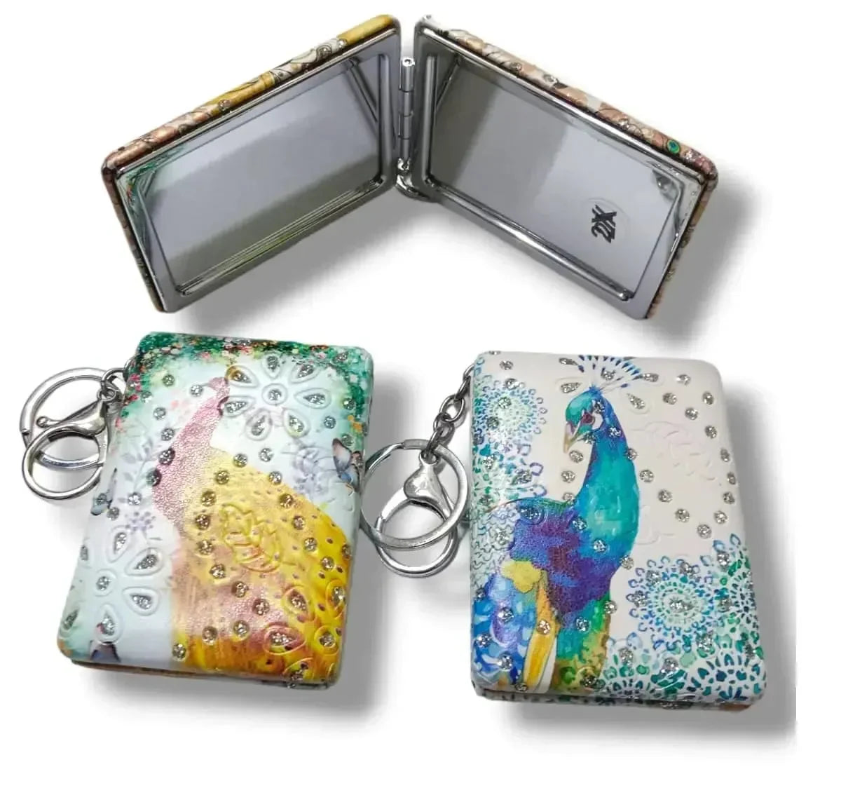Peacock Theme Mirror Keychain - KawaiWorld