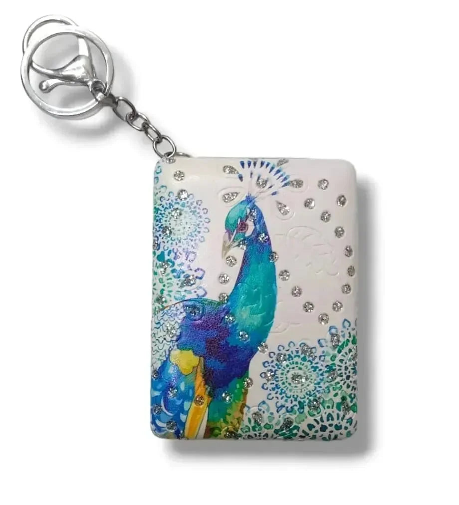 Peacock Theme Mirror Keychain - KawaiWorld