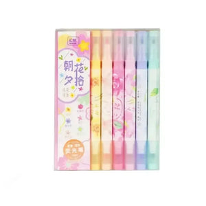 Petal Bright Dual Highlighter (Set Of 6) - KawaiWorld