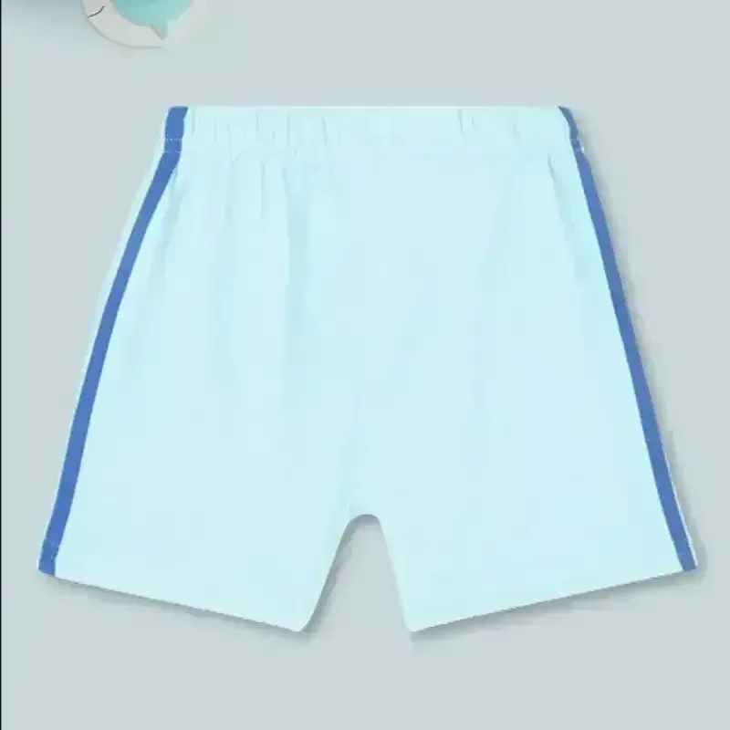 PINK N BLUE Graphic Print Shorts with Drawstring Waist - KawaiWorld