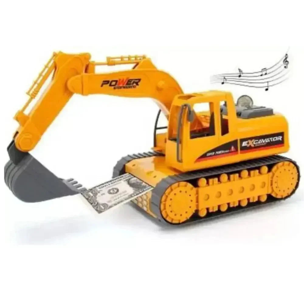 Playful Excavator Piggy Bank - KawaiWorld