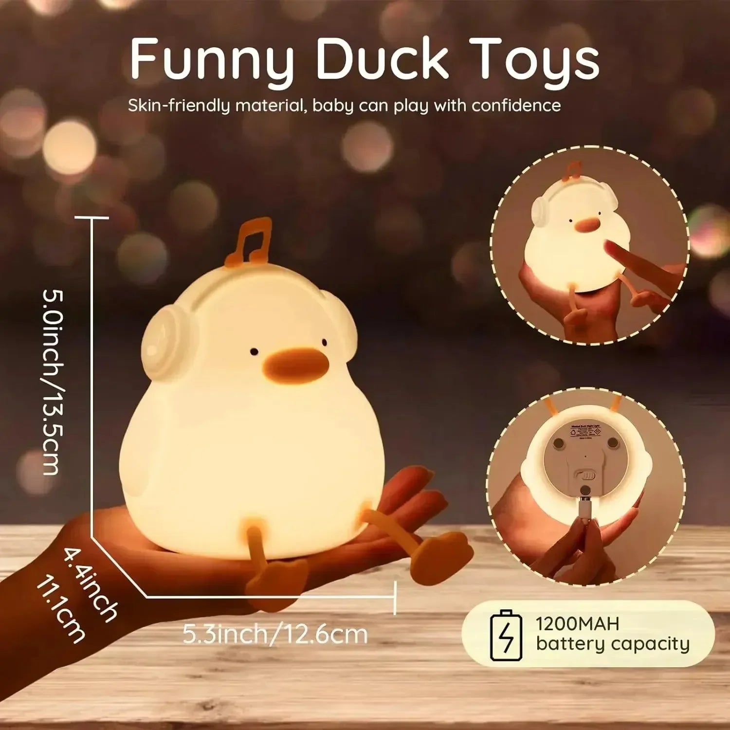 Quacktune Musical Duck Night Lamp - KawaiWorld