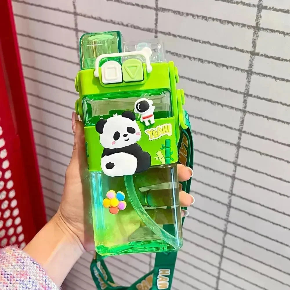 Sip 'n' Spout Cartoon Water Bottle (520 ml) - Bear Hugs