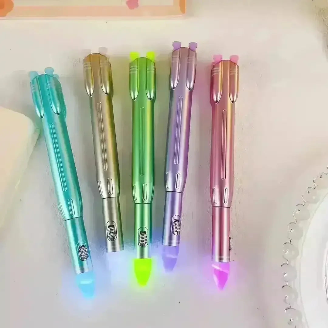 Space Rocket Glowing Ball Pen - KawaiWorld