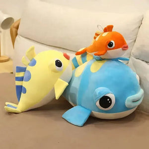 Squishy Fat Clownfish Plush Toy (45 cm) - KawaiWorld