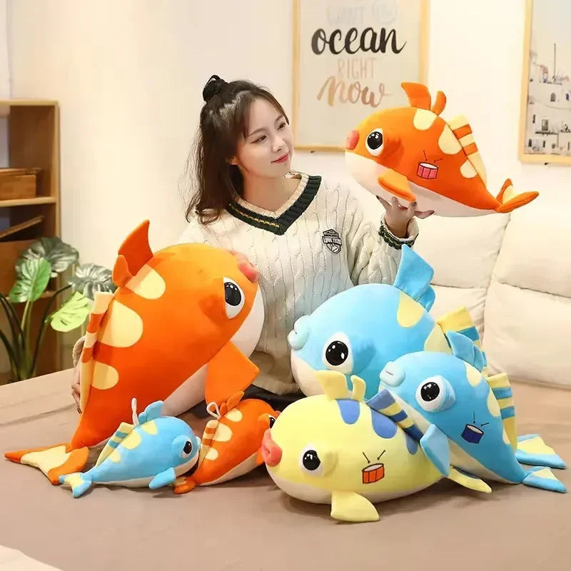 Squishy Fat Clownfish Plush Toy (45 cm) - KawaiWorld