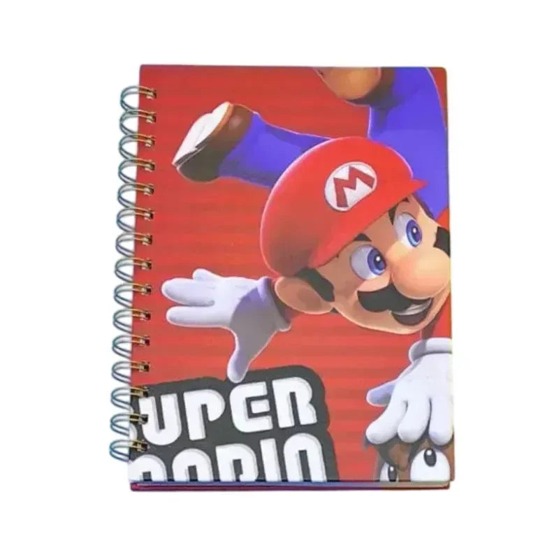 Super Mario A5 Spiral Notebook - Bear Hugs
