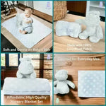 Super Soft Hippo Cozy Plush Toy with Blanket - KawaiWorld