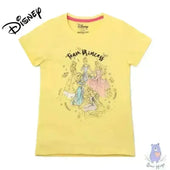 Team Princess Print Crew-Neck T-shirt - KawaiWorld