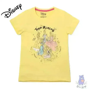 Team Princess Print Crew-Neck T-shirt - KawaiWorld
