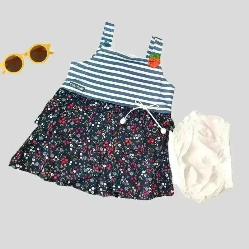 Two Layer Girls Frock Set - KawaiWorld