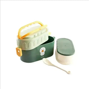 Two Tier Air Tight Lunch Box - Bear Hugs