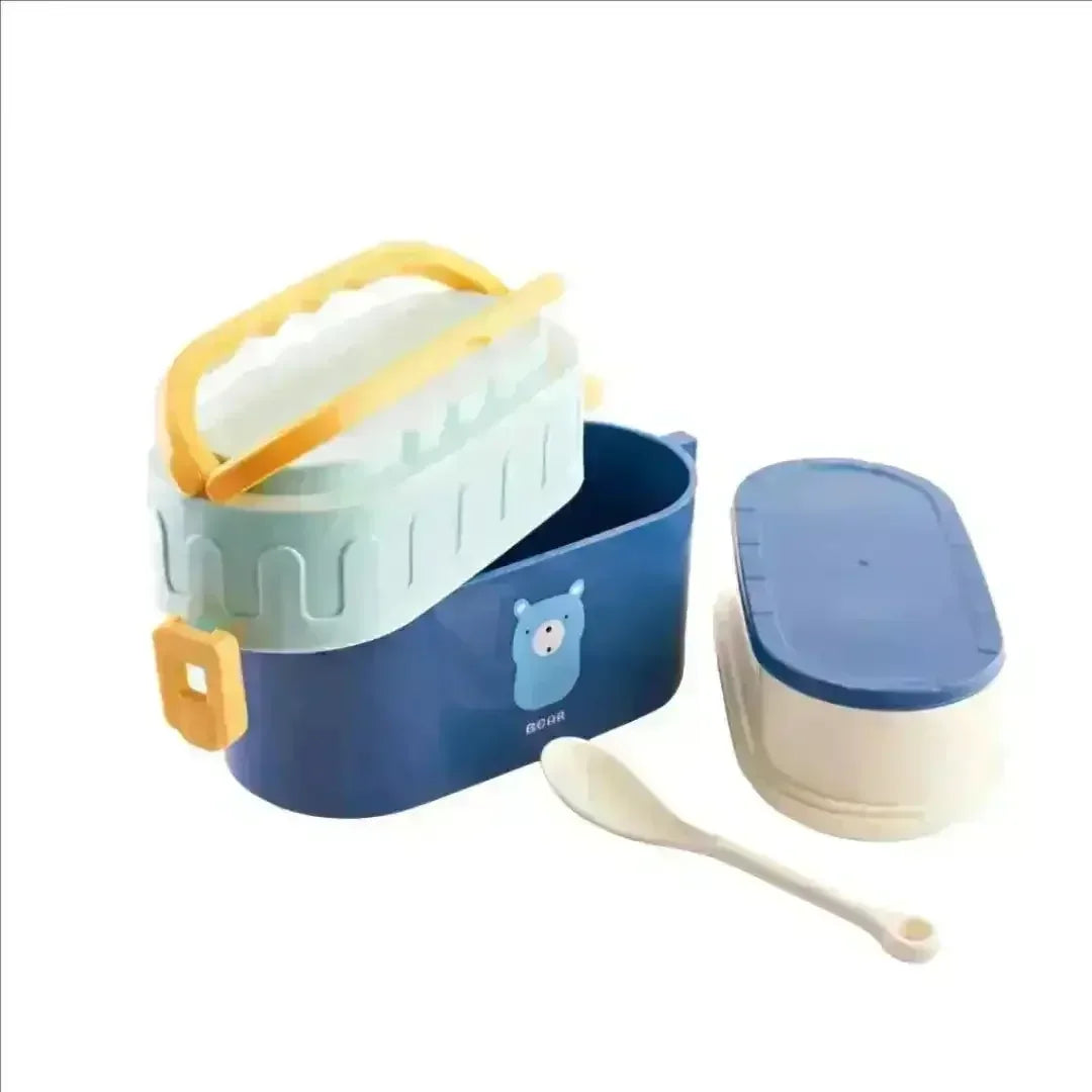 Two Tier Air Tight Lunch Box - Bear Hugs