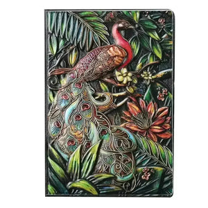 Vintage Peacock 3D Notebook - Bear Hugs