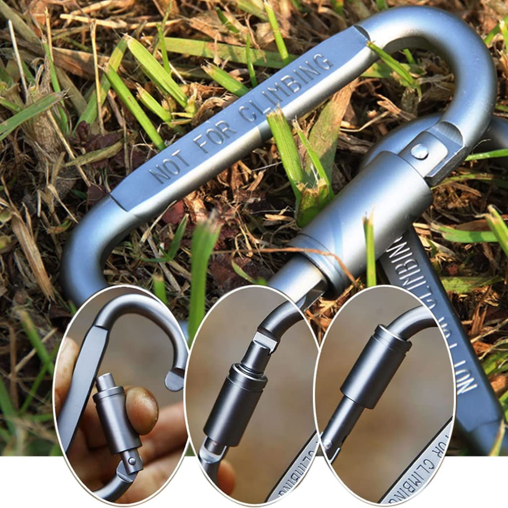 Tactical Aluminum D-Ring Carabiner - KawaiWorld