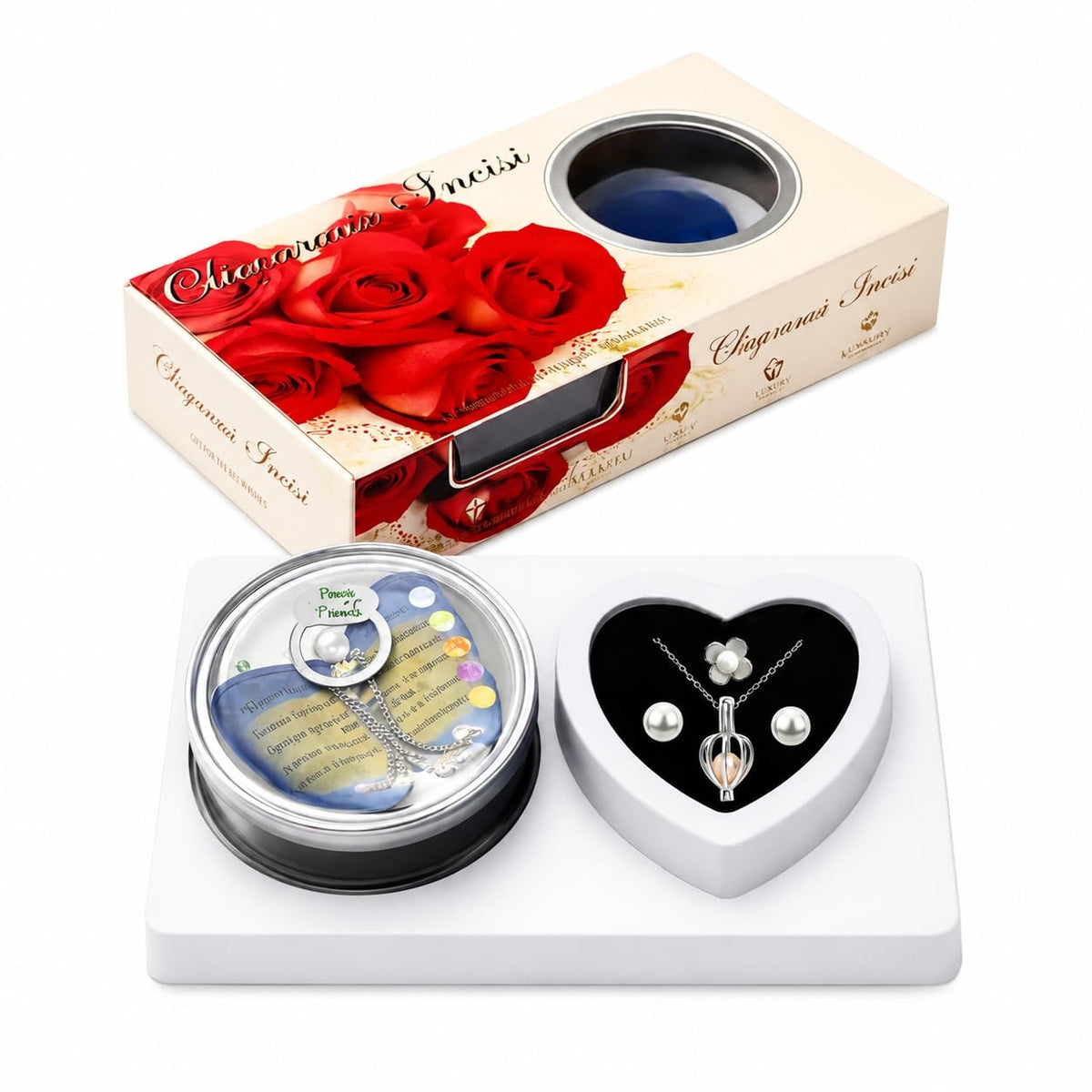 Kawaii World Love Pearl & Wish Necklace Gift Set