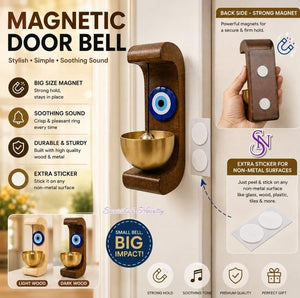 ZenHarmony Om Solid Wood & Brass Magnetic Doorbell
